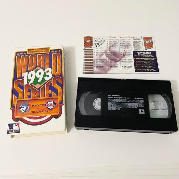 World Series 1993 Toronto Blue Jays Vs Philadelphia Phillies VHS Tape Baseball - Picture 11 of 16